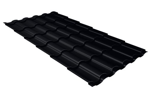 Металлочерепица Grand Line Kredo PurPro Matt RAL 9005 черный