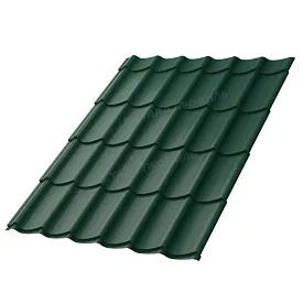 Металлочерепица МП Ламонтерра ХL VikingMP RAL6005 Зеленый мох