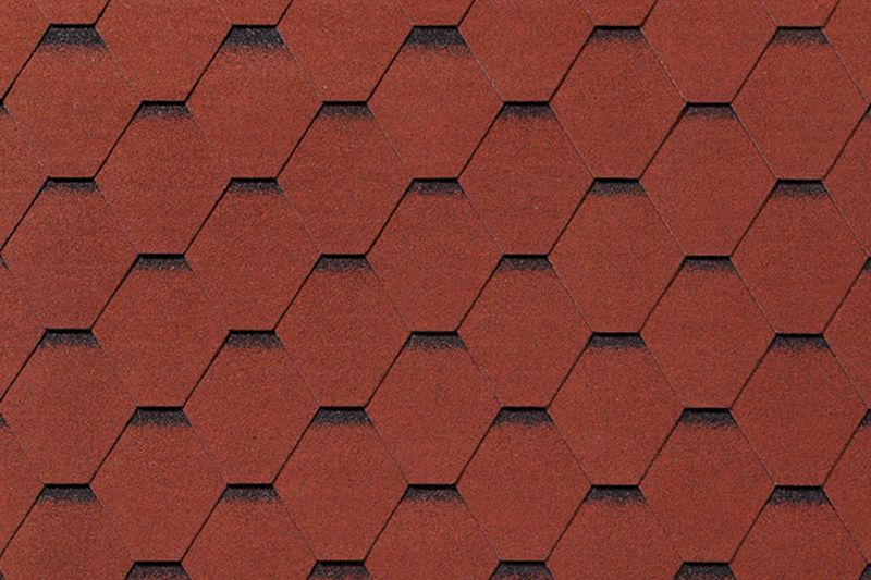 Гибкая черепица Shingle Roofshield Family LITE Модерн Красный с оттенением