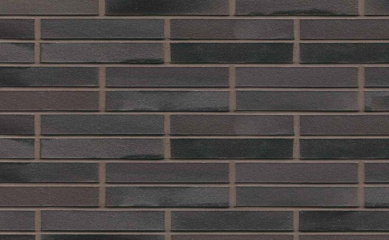 Кирпич клинкерный Muhr 15 Schwarz-bunt Edelglanz гладкий, 240*90*40 мм