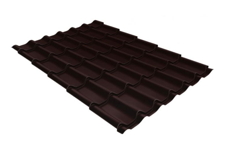 Металлочерепица Grand Line classic Satin Matt TX RAL 8017
