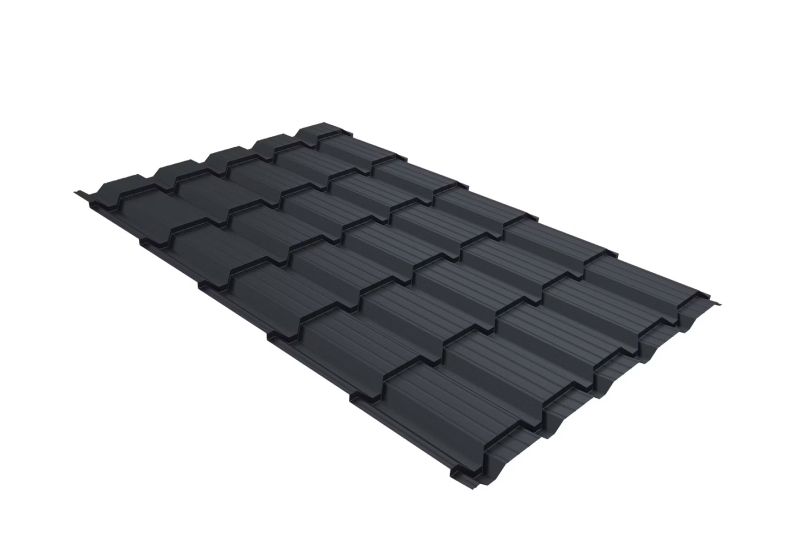 Металлочерепица Grand Line Quadro Satin RAL 3011