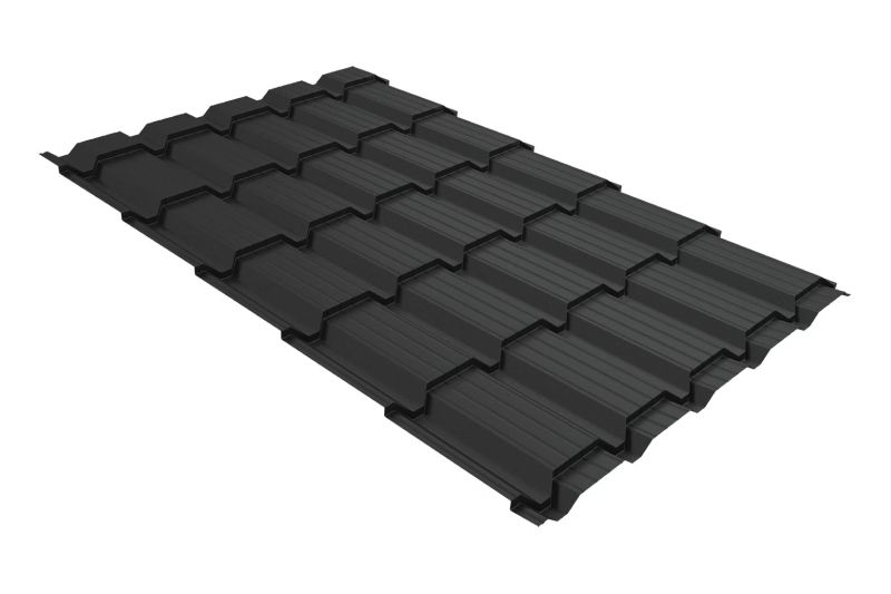 Металлочерепица Grand Line Quadro Satin RAL 8017