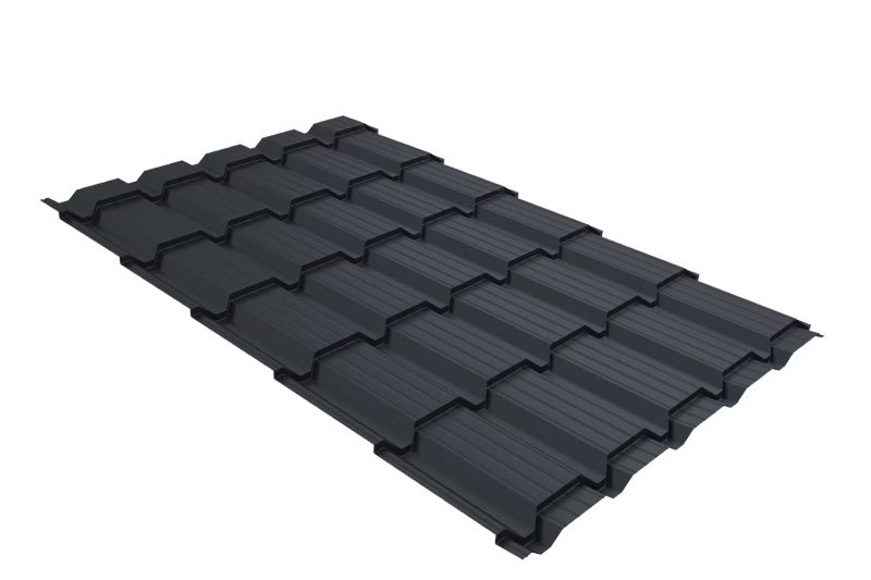Металлочерепица Grand Line Quadro Satin RAL 9003