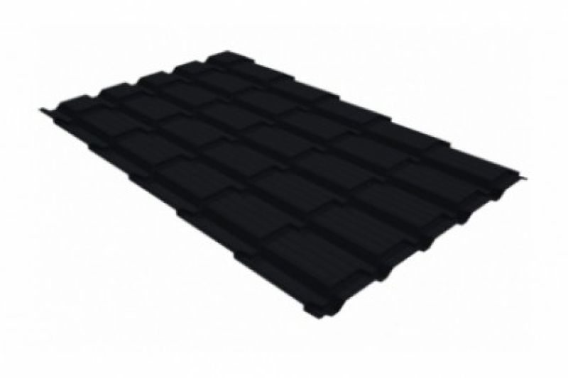 Металлочерепица Grand Line Quadro Velur X RAL 9005