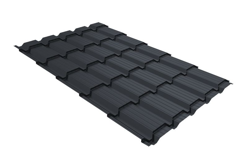 Металлочерепица Grand Line Quadro Drap ТХ  RAL 7024
