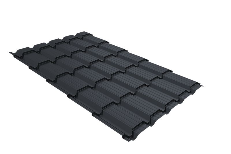 Металлочерепица Grand Line Quadro PurPro Matt RAL 7024