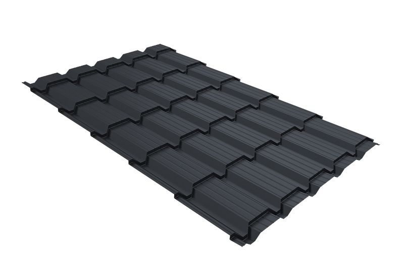 Металлочерепица Grand Line Quadro PurPro RAL 7024