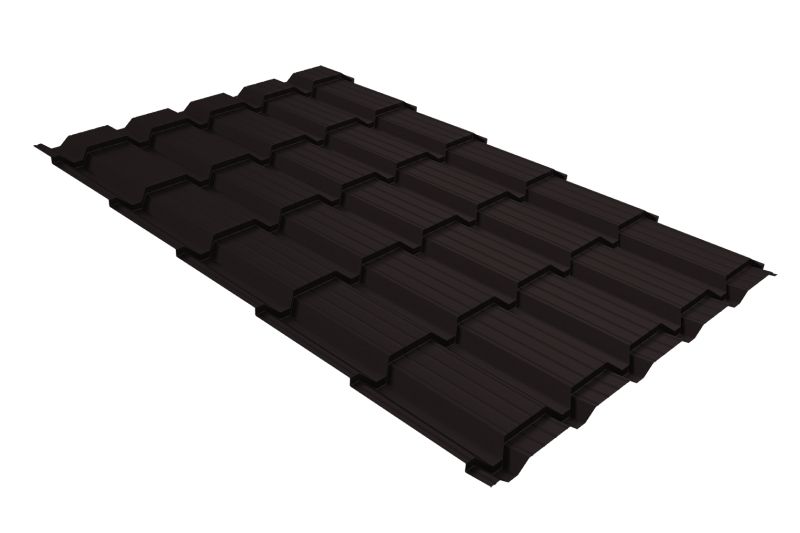 Металлочерепица Grand Line Quadro Satin Matt RAL 9005