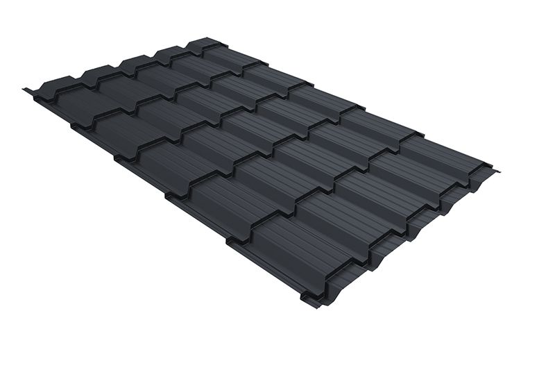 Металлочерепица Grand Line Quadro Satin Matt TX RAL 7024