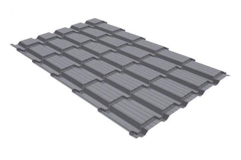 Металлочерепица Grand Line Quadro Satin RAL 7004