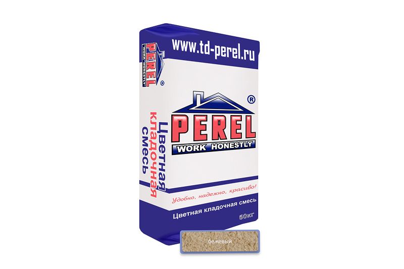 «Perel SL», применяются для кладки кирпича с водопоглощением от 5 до 12 %. 0020 бежевая