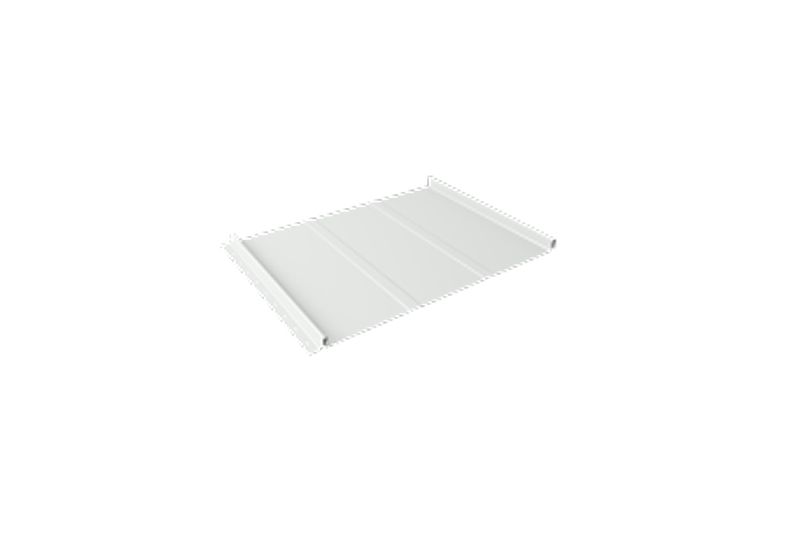 Кликфальц Line Grand Line 0,45 Drap с пленкой на замках RAL 9003 сигнальный белый