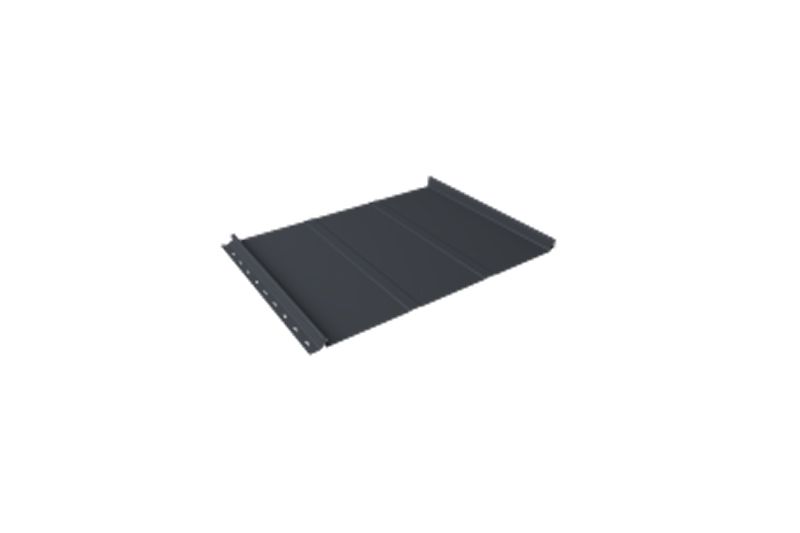 Кликфальц Line Grand Line 0,45 Drap TR с пленкой на замках RAL 8004 терракота