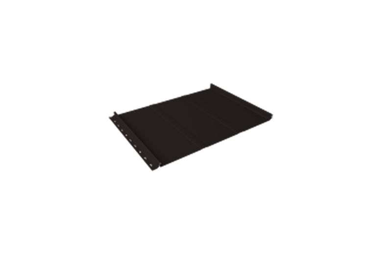 Кликфальц Line Grand Line 0,45 Drap TX с пленкой на замках RAL 9005 черный