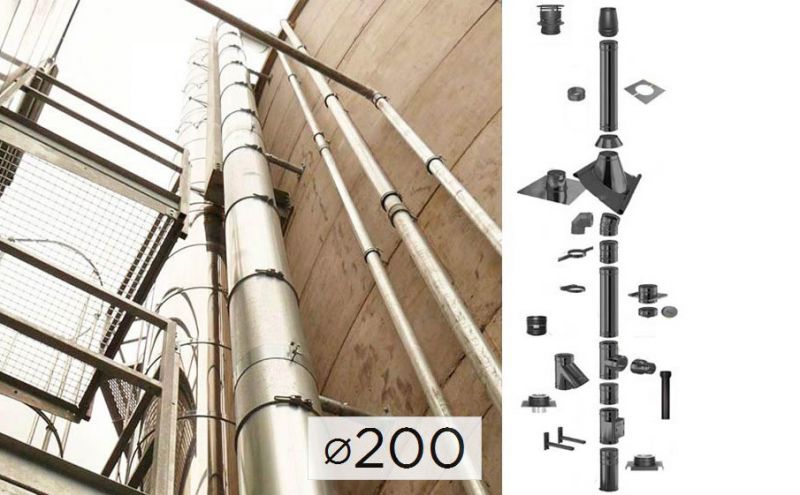 Дымоходная система Schiedel SCHIEDEL PERMETER 25 из стали D 200 мм цвет серый