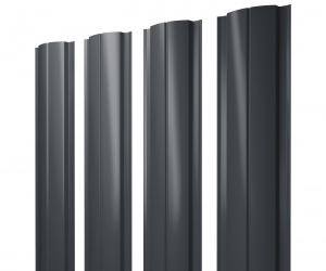 Штакетник Полукруглый Slim 0,5 Quarzit lite